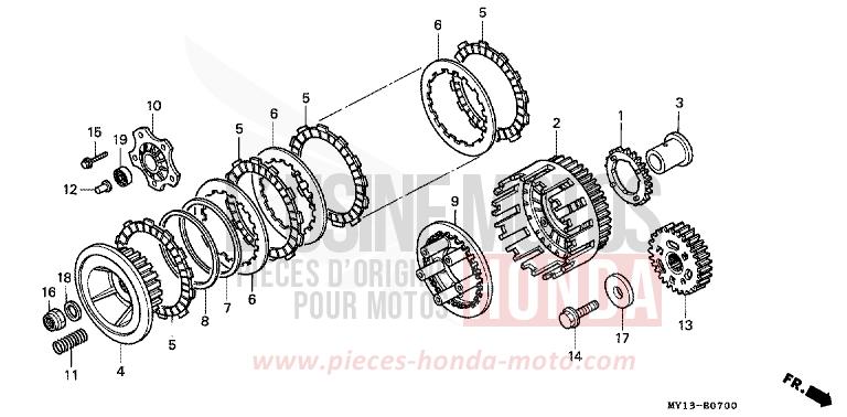 CLUTCH for Africa Twin 750 TASMANIA GREEN ME (G142G) from 1995
